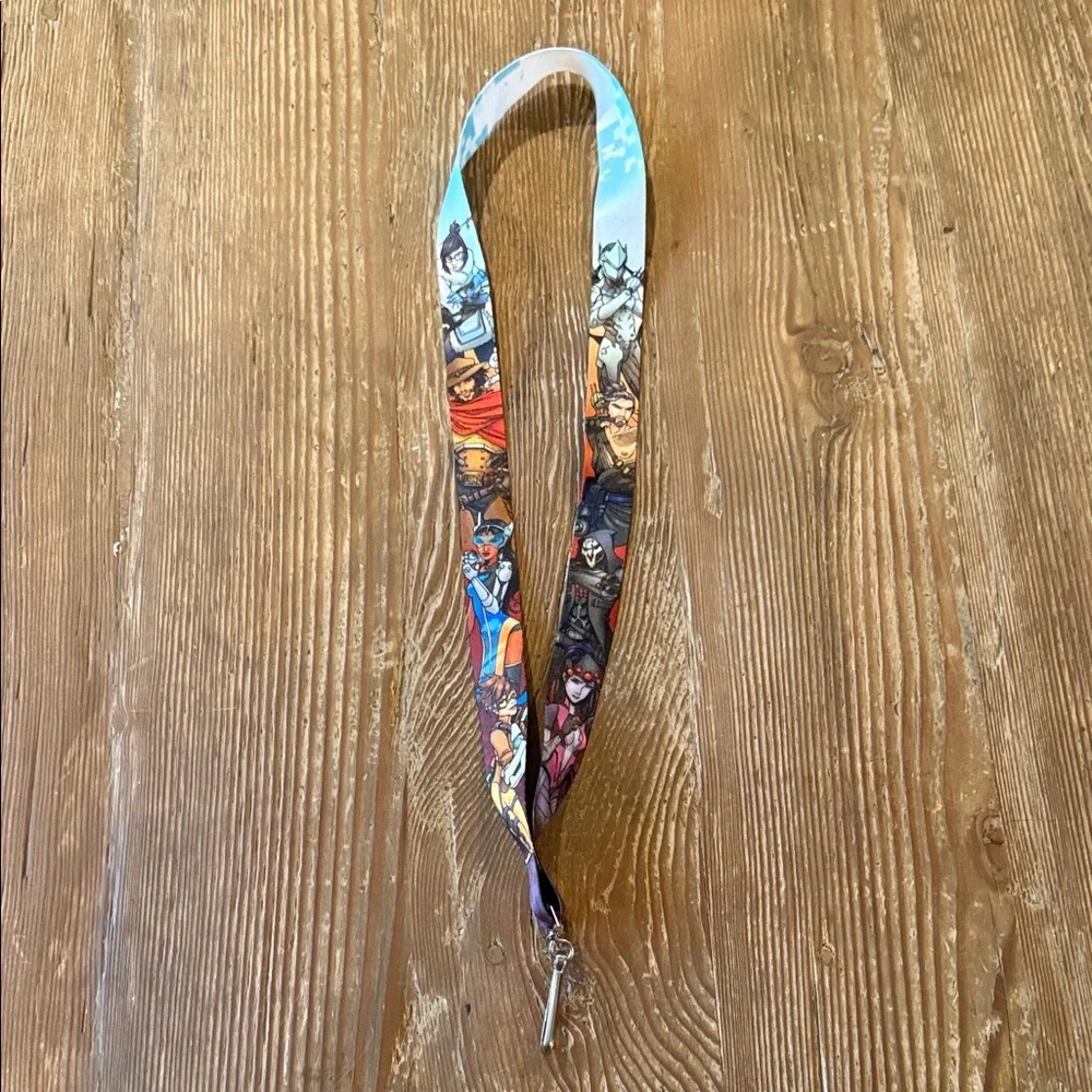 Colorful Overwatch Graphic Lanyard Key Holder